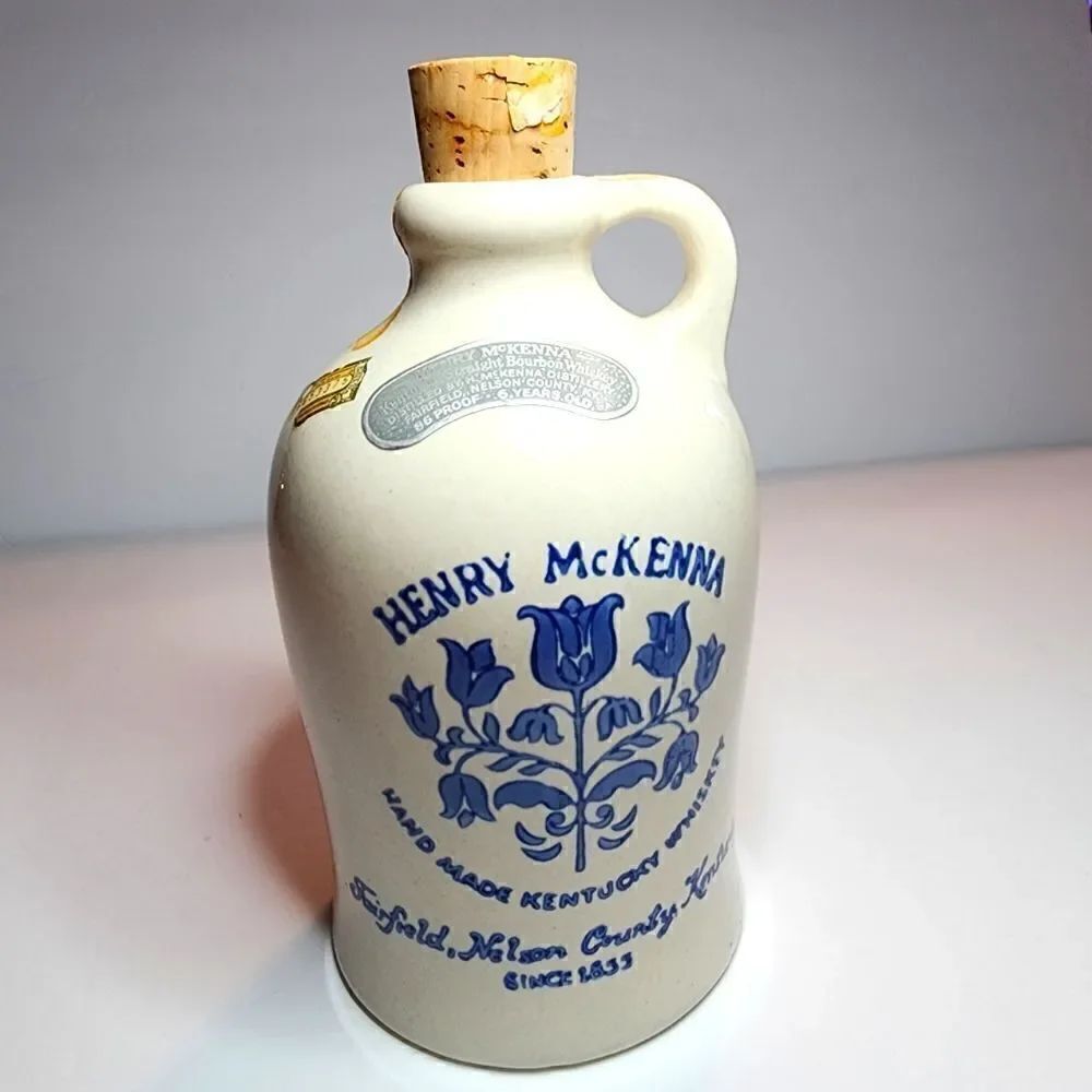 Vintage Henry Mckenna Kentucky Bourbon Whiskey Jug Half Gallon U.S. Empty